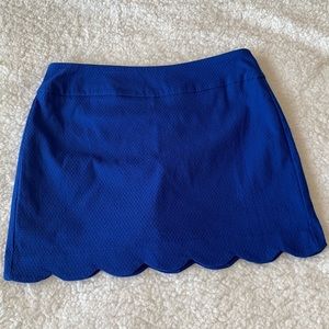Ultra cute blue scalloped skirt!